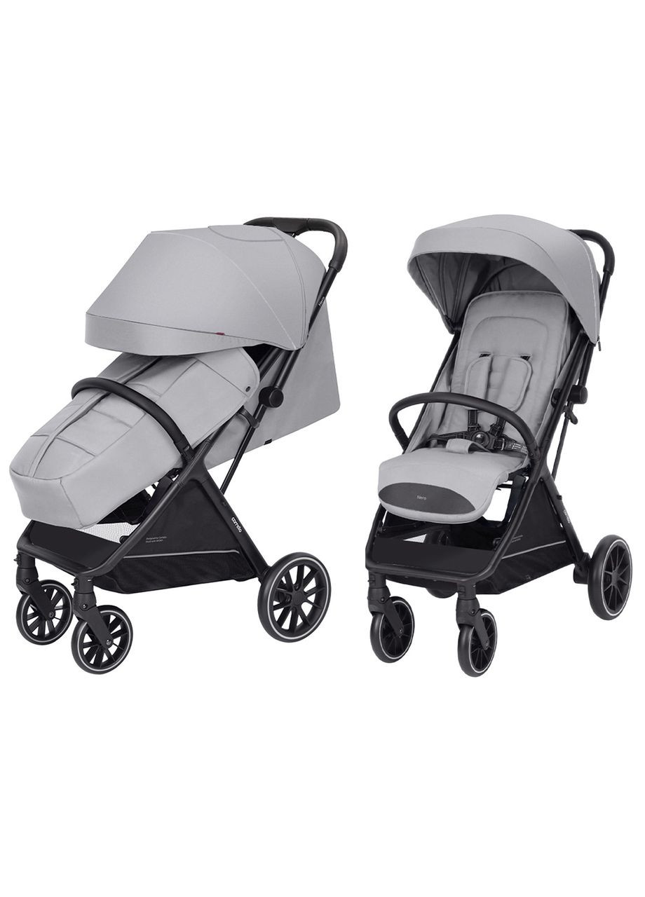 Коляска прогулянкова Nero CRL-5514 Slate Grey + знімний бампер і ножне гальмо CARRELLO (329444144)