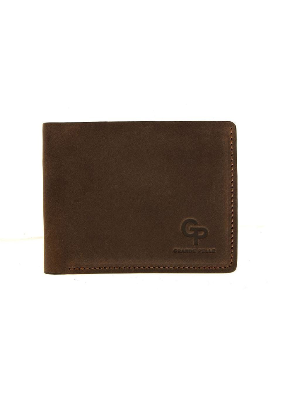 Портмоне мужское кожаное Onda коричневое 507120 Grande Pelle (329440791)