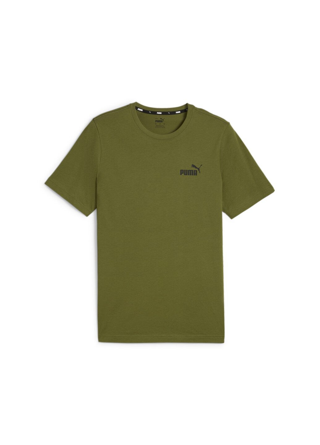 Зеленая футболка essentials small logo men's tee Puma