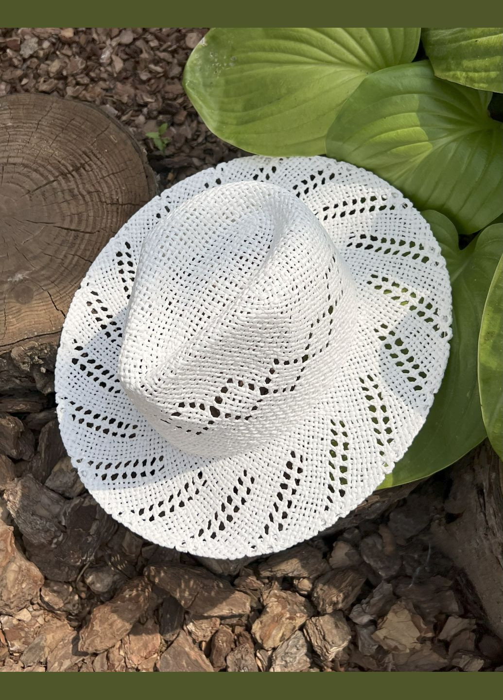 Літній плетений капелюх Федора WHITE RIVIERA ажурний білий No Brand (342059355)