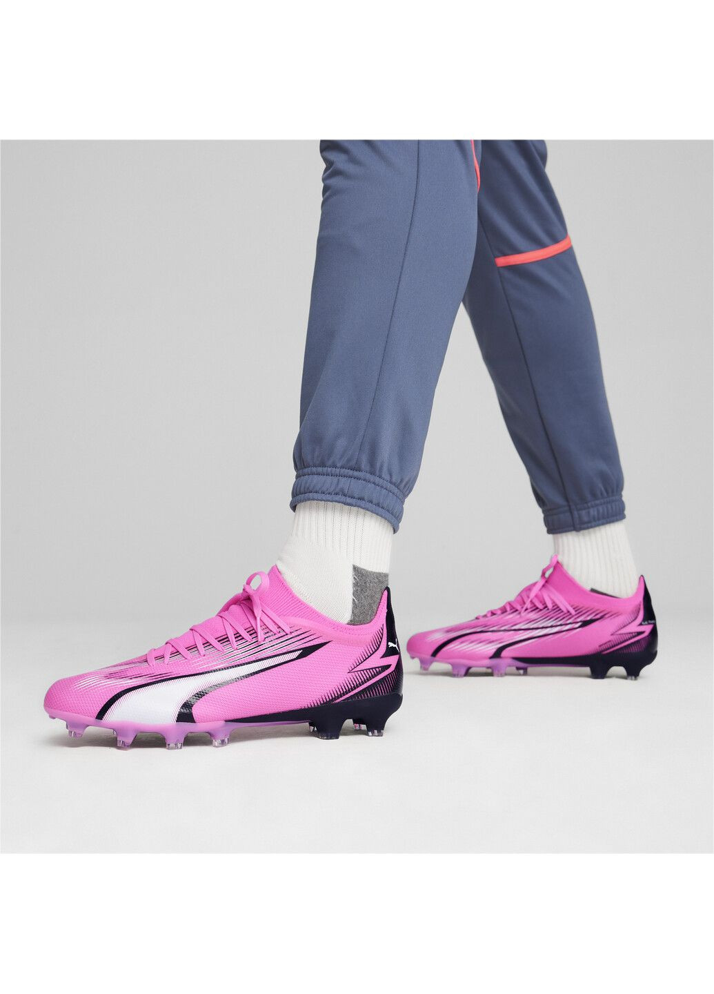 Розовые бутсы ultra match fg/ag football boots Puma