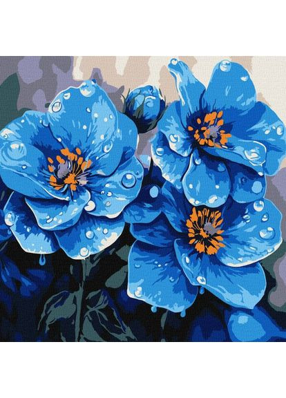 Картина за номерами - Фіалки щоранку ©art_selena_ua 30х30 см IDEYKA (362203585)