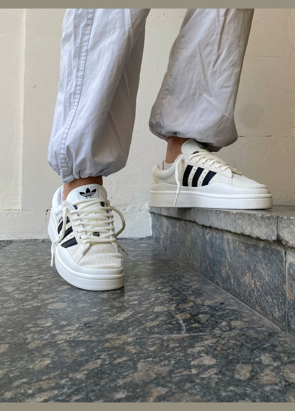 Кросівки жіночі і чоловічі Adidas Campus 00s white | Адідас Кампус білі No Brand білі демісезони (316663549)