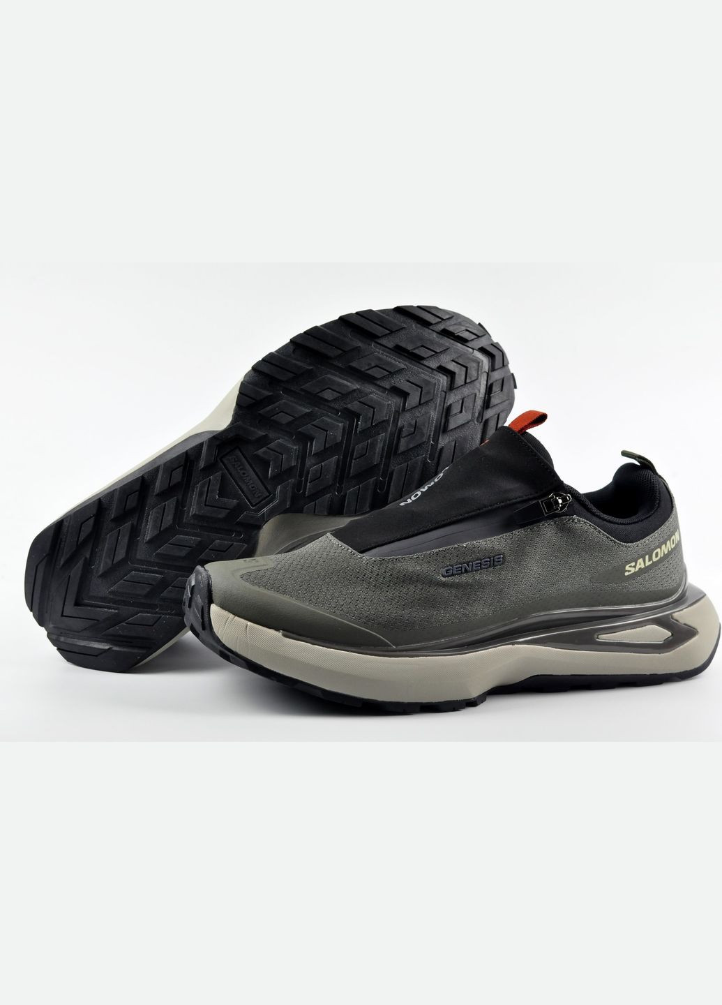 Оливковые (хаки) демисезонные кроссовки salomon odyssey genesis No Brand