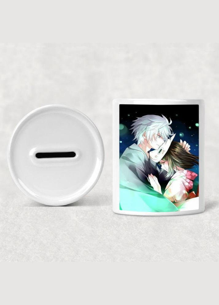 Скарбничка, копілка для грошей Аніме В ліс де мерехтять світчлячки #0005 біла керамічна No Brand (315045398)