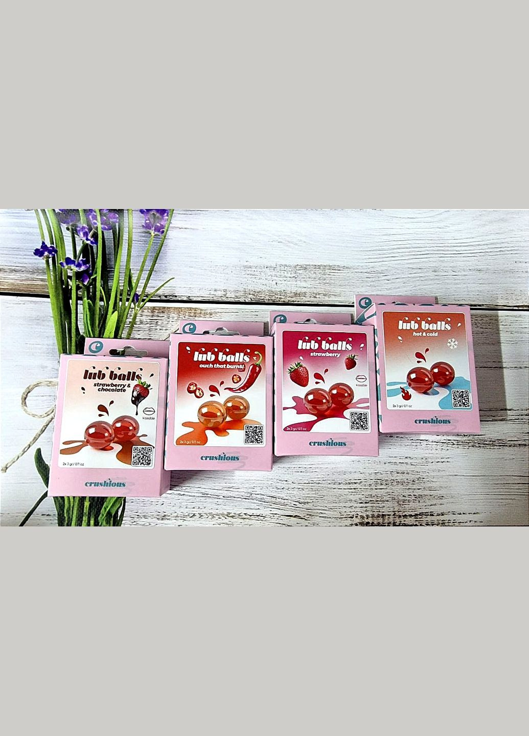 Вибухові кульки зі смаком шампанського із вершками Balls lub strawberry&champagne Crushious (297398958)