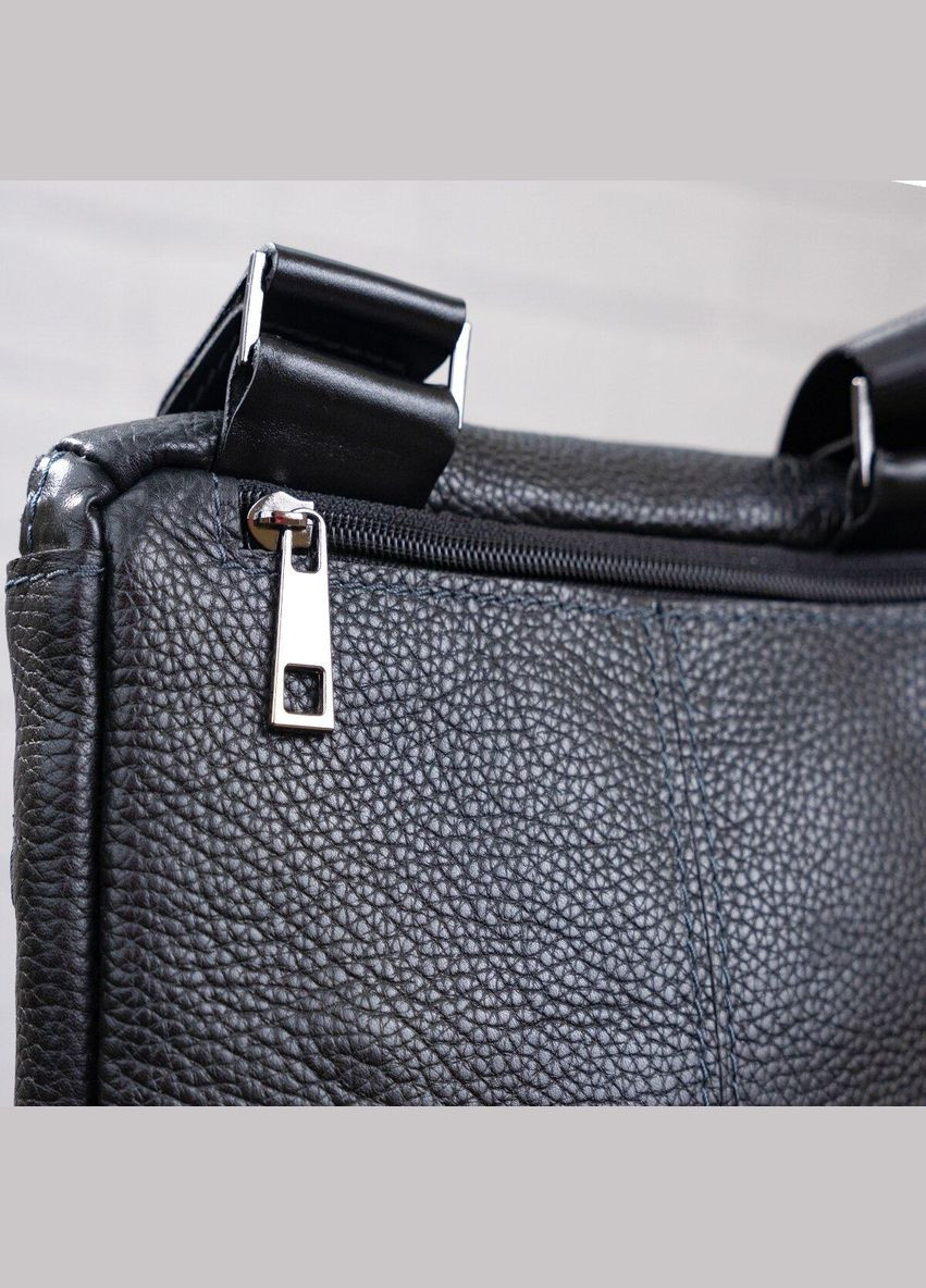 Сумка чоловіча 11102 шкіряна Чорна Shvigel (298571554)