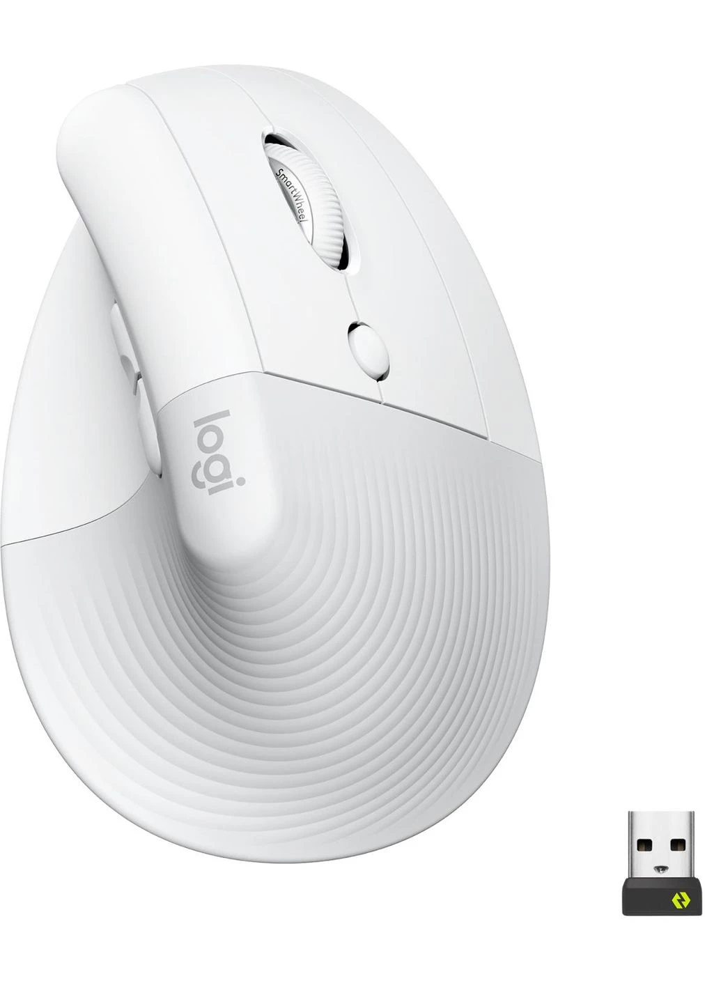 Мишка Lift Vertical Ergonomic Wireless/Bluetooth White (910-006475) Logitech (390921177)