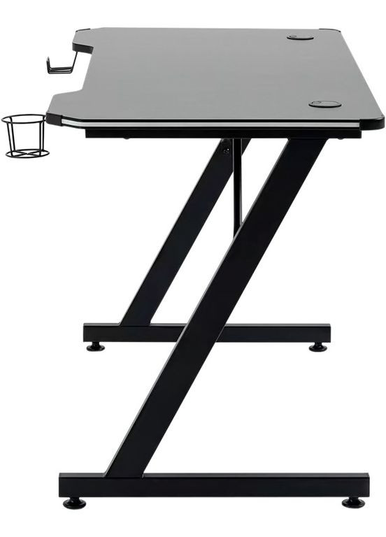 Геймерский компьютерный стол T1213 (120x60x73) Black GT Racer (282720254)