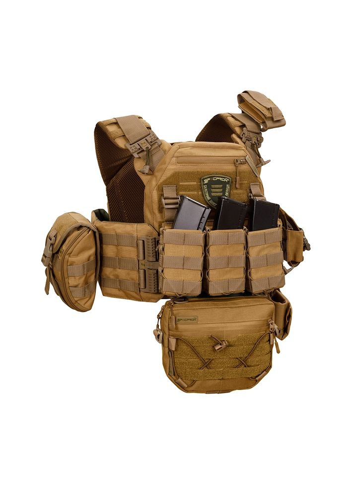 Плитоноска gen.3 Pro Max. Система быстрого сброса. 7 подсумков. (00000002363) Warmor (360891748)