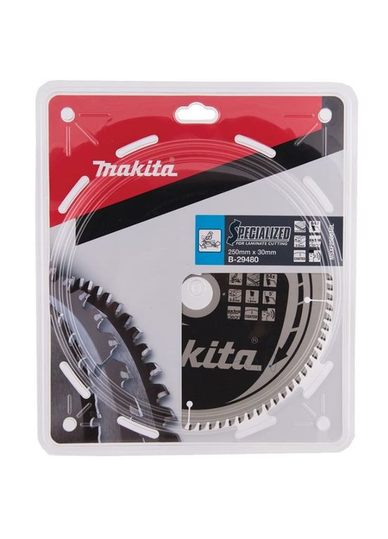 Пиляльний диск Specialized B-29480 (250x30 мм, 84 зубів) TCT для ламінату (7359) Makita (295038908)