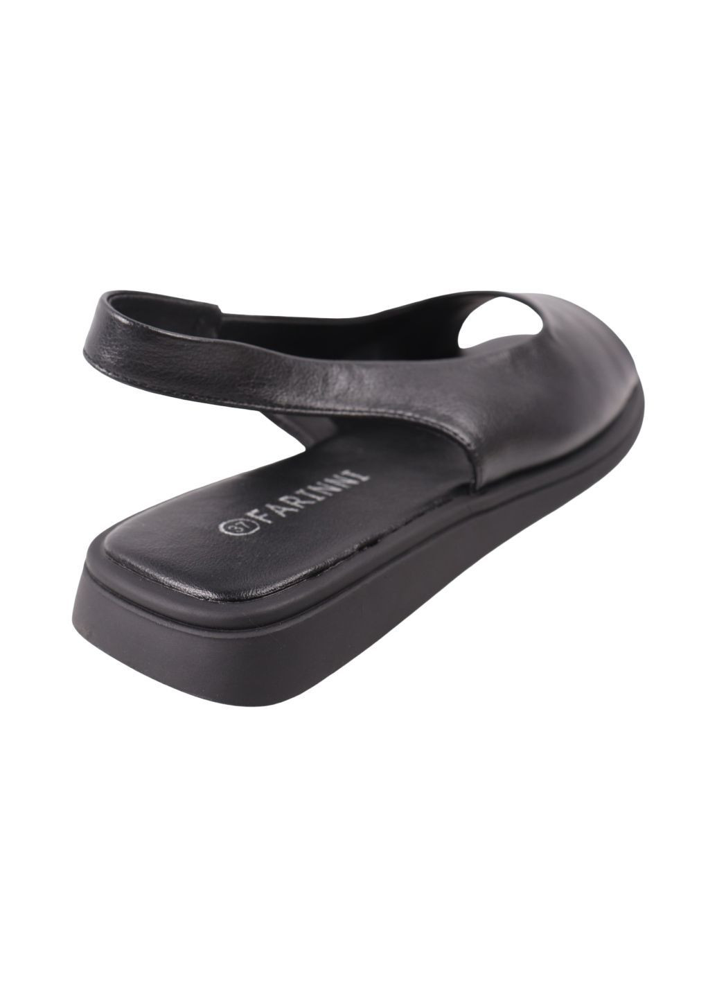 Черные босоножки женские черные натуральная кожа FARINNI