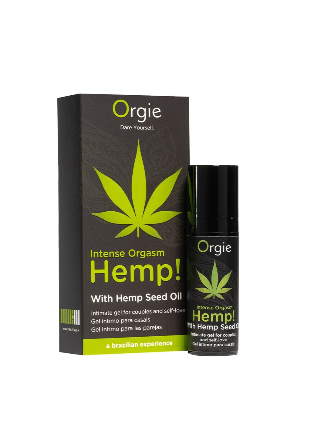 Збуджувальний гель для пар Hemp! Intense Orgasm, 15 мл, тепло-холод, ефект сильної вібрації Orgie (335391219)