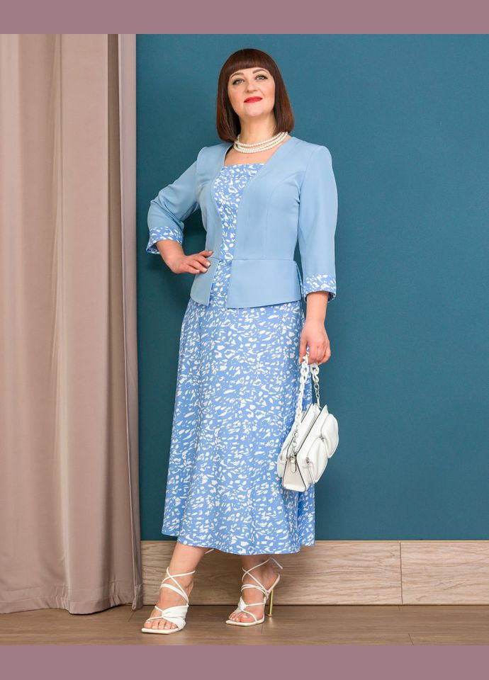 Блакитна плаття 14460-4 Alenka Plus