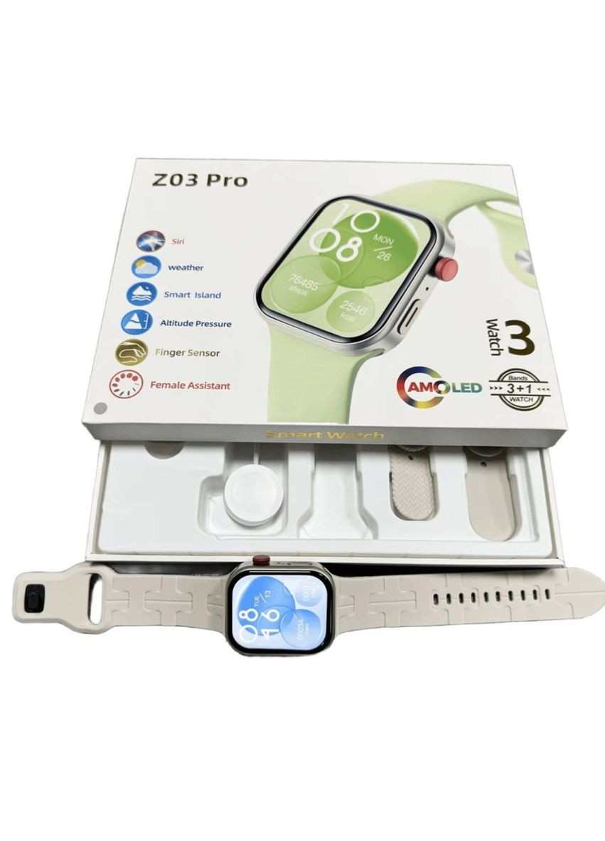 Смартчасы IP65 Silver Fendior Z03 Pro (314979851)