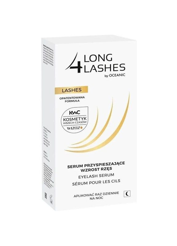 Long4Lashes Сыворотка для увеличения, стимуляции и ускорения роста ресниц Bimatoprost 3 мл — Крем, Польша (328447285)