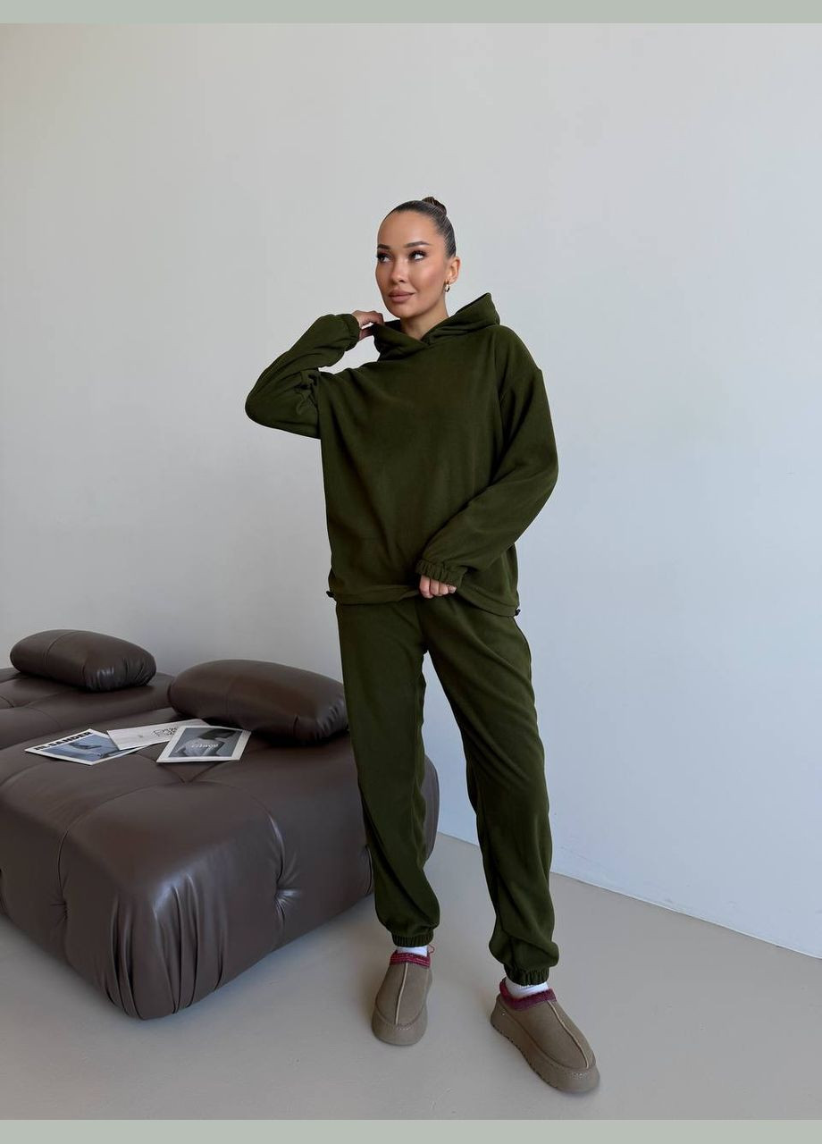 Базовый флисовый костюм с худыми и джогерами Adelante (316354757)