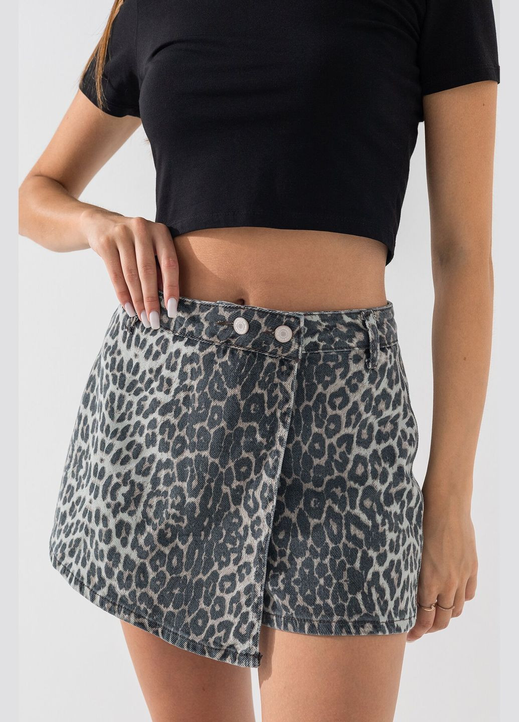 Спідниця-шорти з візерунком жіноча 4412-K (2000990617620D) shop (2000990617620) Zeo Basic Спідниці-шорти (316025614)