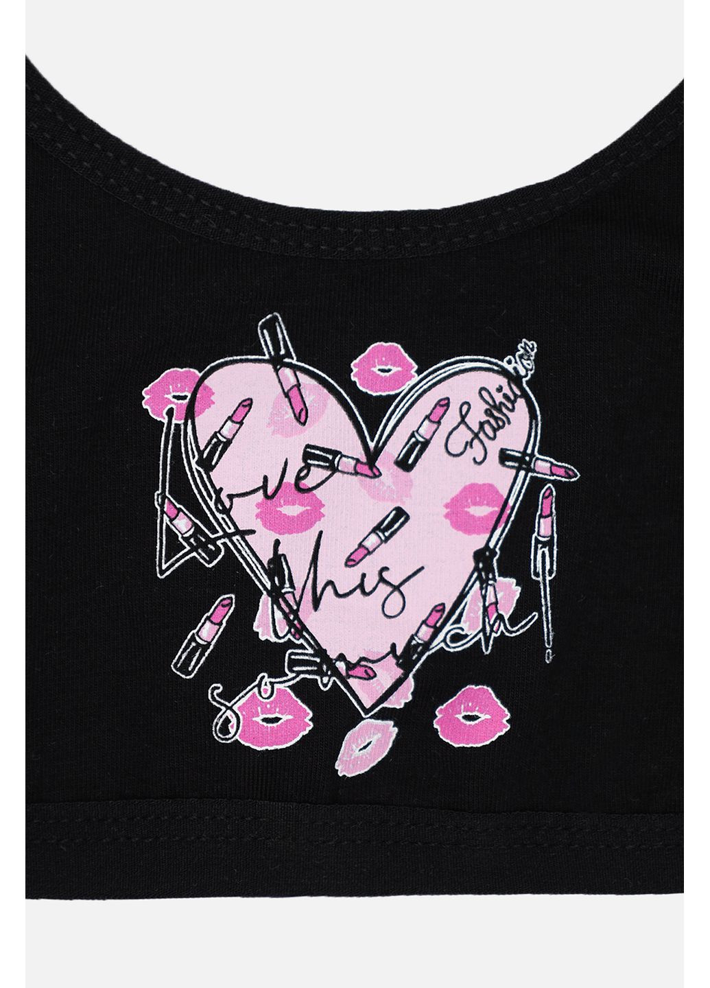 Топ для дівчинки колір чорний CB-00281558 Donella (353835429)