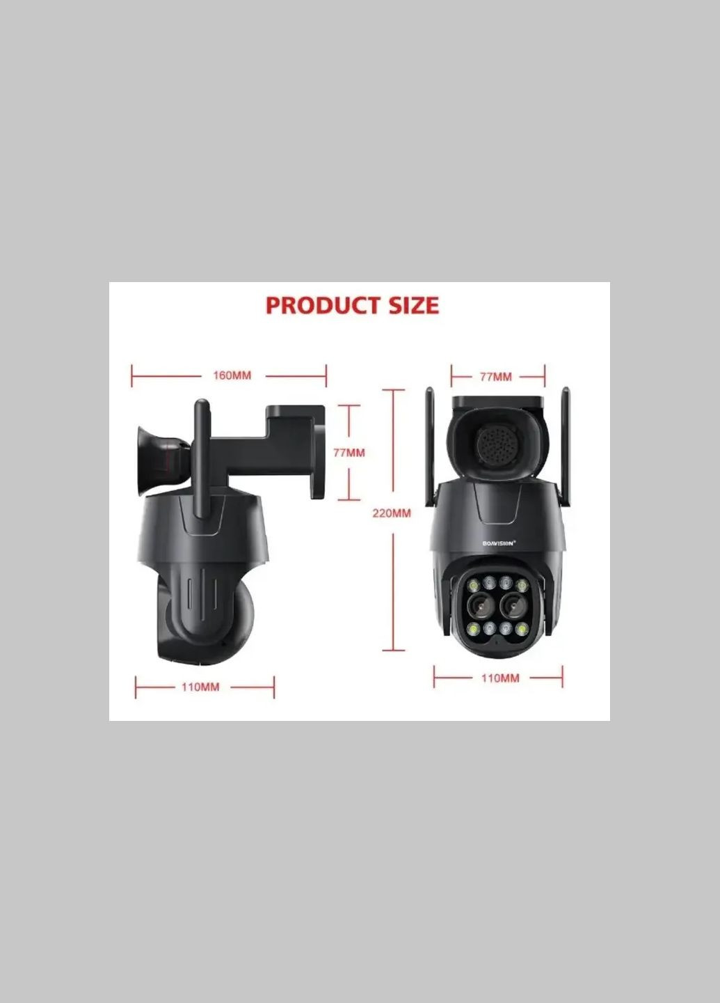 Камера відеоспостереження BOAVISION D4W4MP вулична поворотна Kipo (370976965)