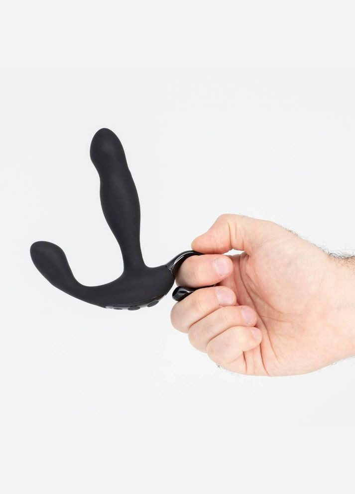 Масажер простати з дистанційним пультом Loki чорний, 13 х 3.5 см Crushious (297135184)