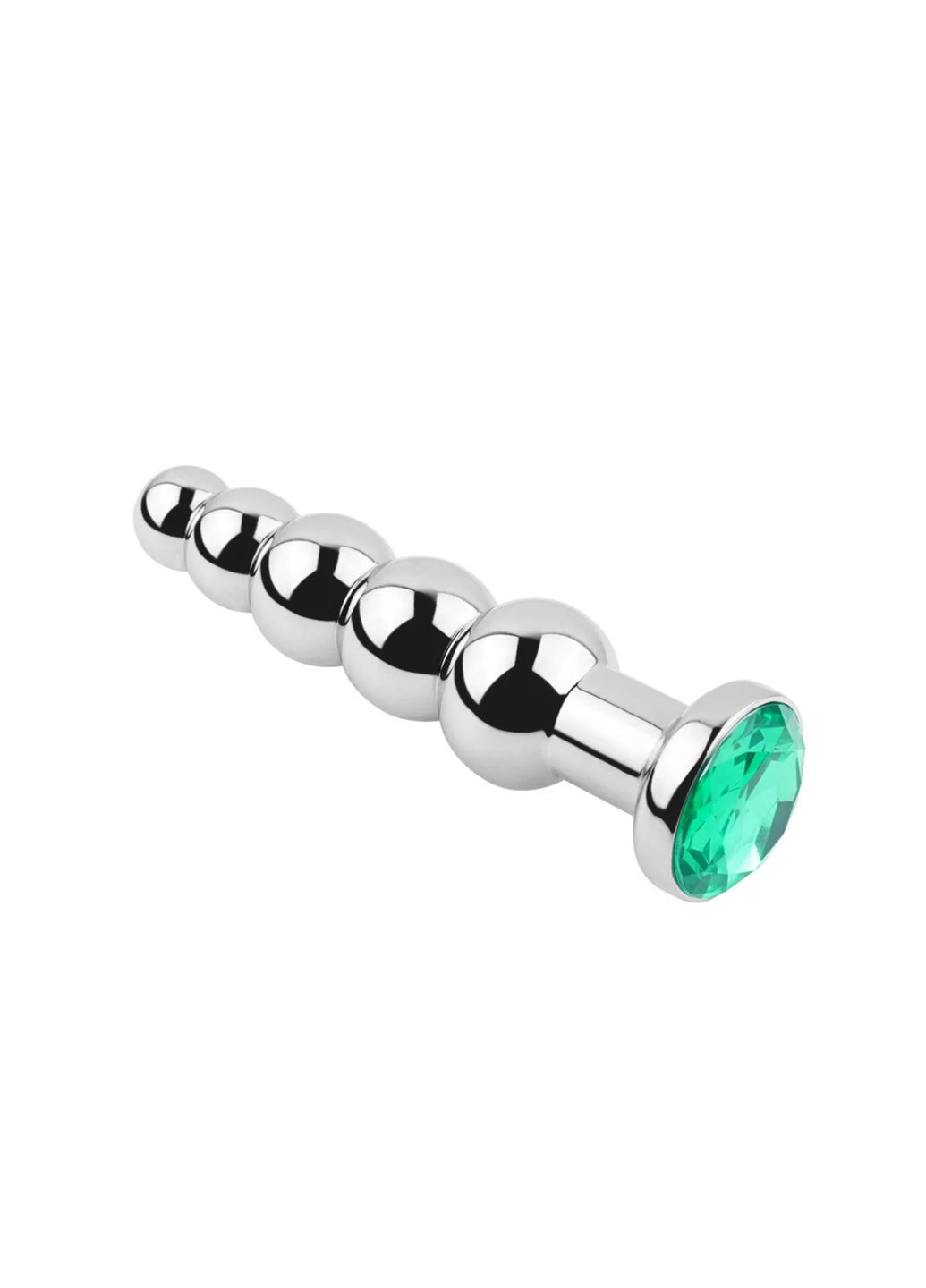 Анальная пробка, анальный бусы с кристаллом бирюзового цвета Soft Touch (301425180)