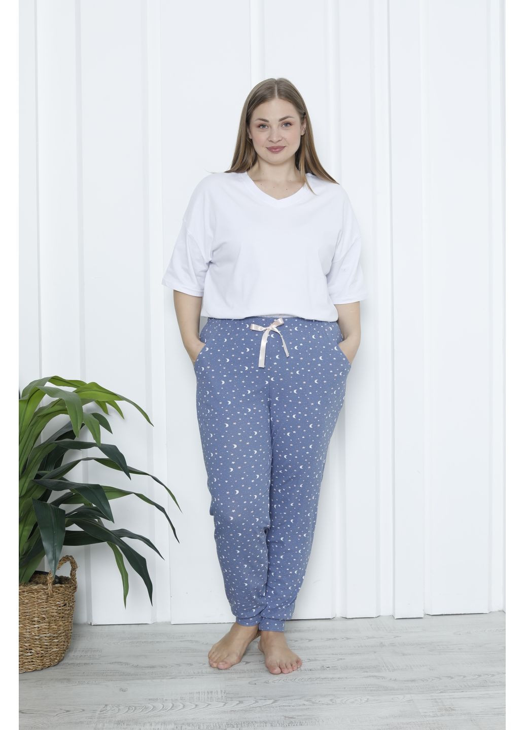 Піжамні брюки Plus Size Nicoletta (368754391)