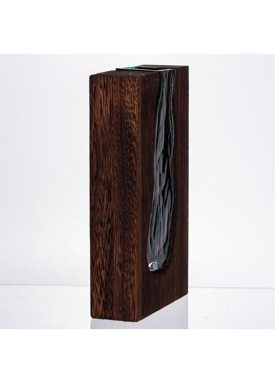 Скляна прозора ваза прямокутна, декоративна ваза для дому стильна для квітів HP-32-1 Yiwu (370373324)