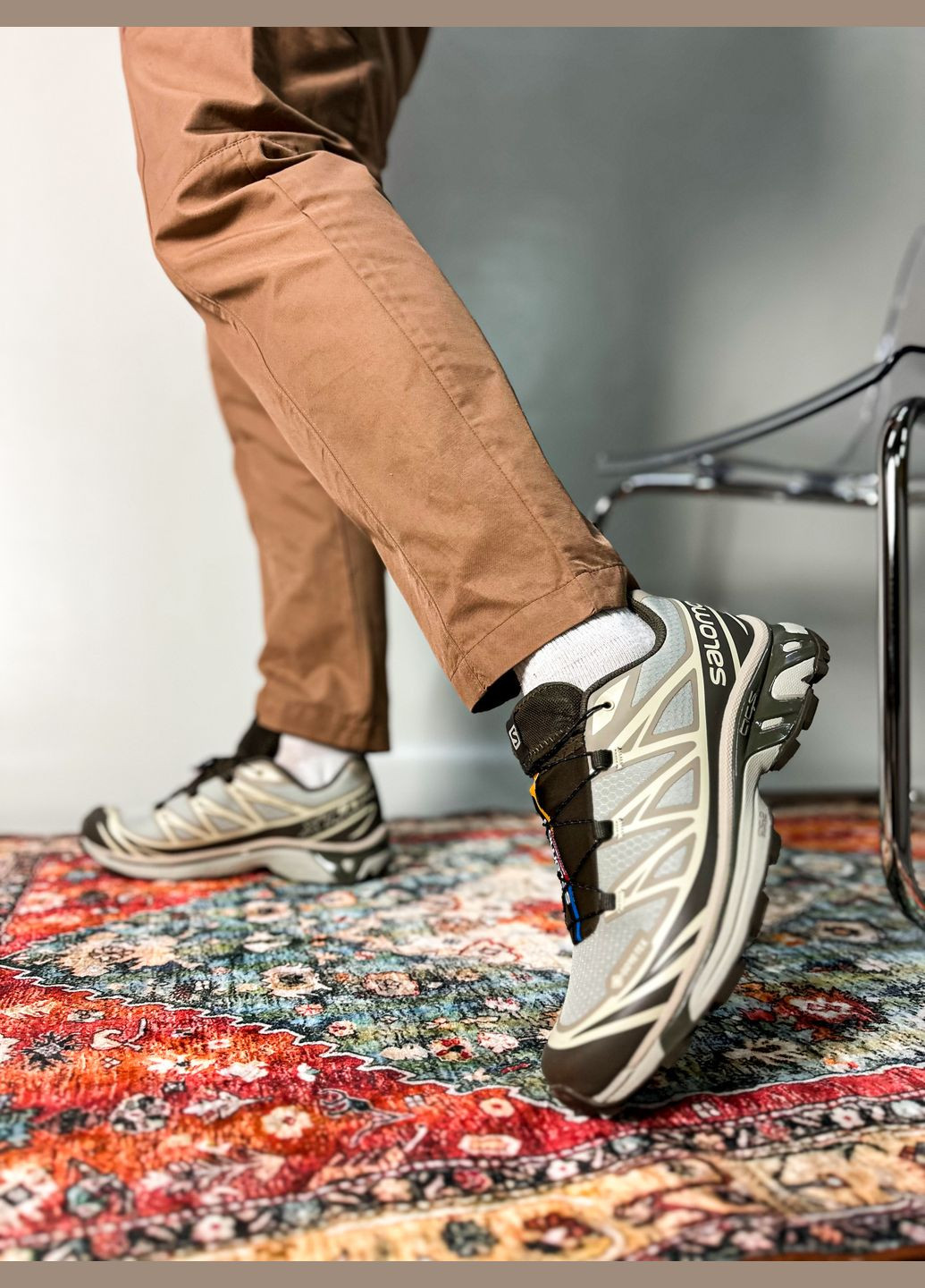 Коричневі Осінні кросівки чоловічі і жіночі salomon xt-6 gore-tex brown | саломон хт-6 коричневі No Brand