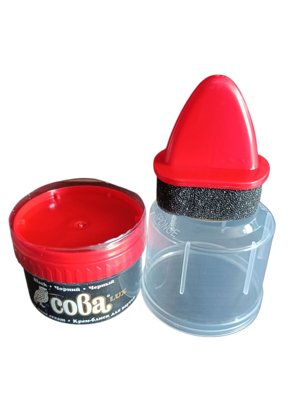 Крем для обуви с губкой 50 мл Сова (366423855)