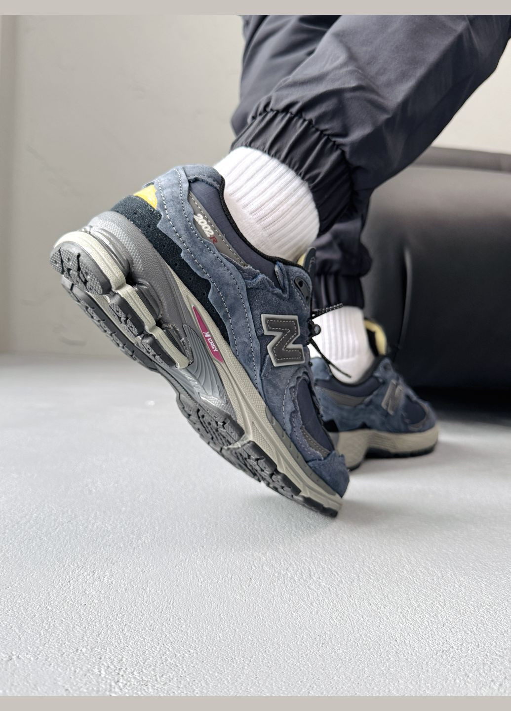 Синій Осінні кросівки чоловічі new balance 2002r protection pack blue | нью беланс 2002r сині No Brand