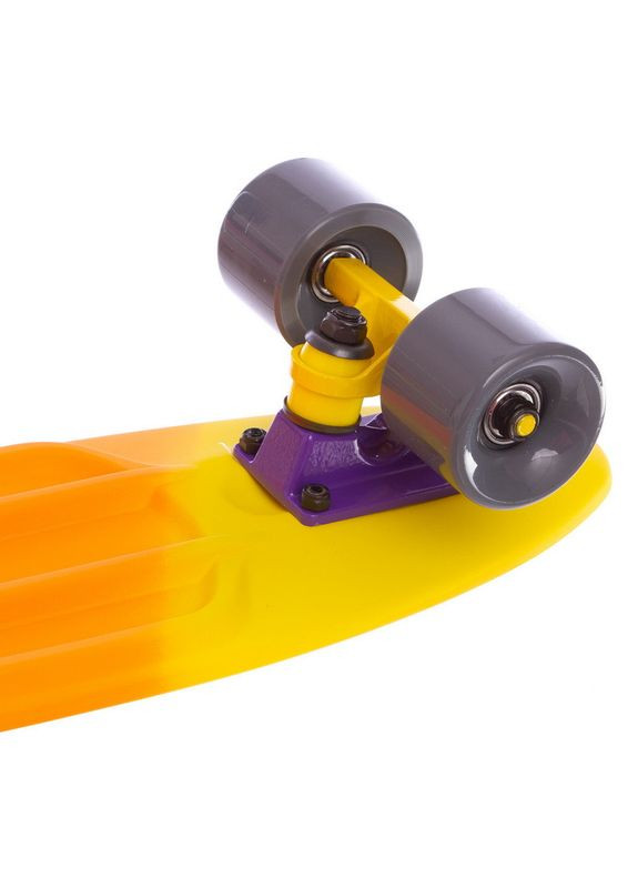 Скейтборд пластиковый RUBBER SOFT FISH 22in полосатая дека (MG004) (SK-412-9) Penny (361437438)