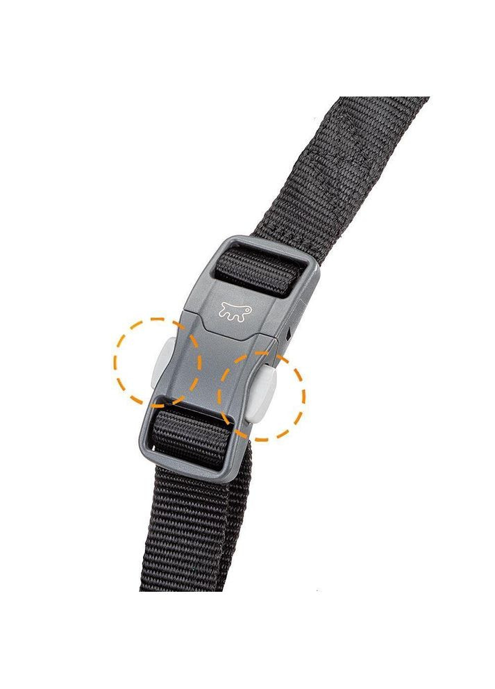 Світлопробивна шлейка для собак з магнітною застібкою Daytona R Cros (Ферпласт Дайтона П Кросс) L B: 70 ae 96 см 25 мм, Червоний Ferplast (297511637)