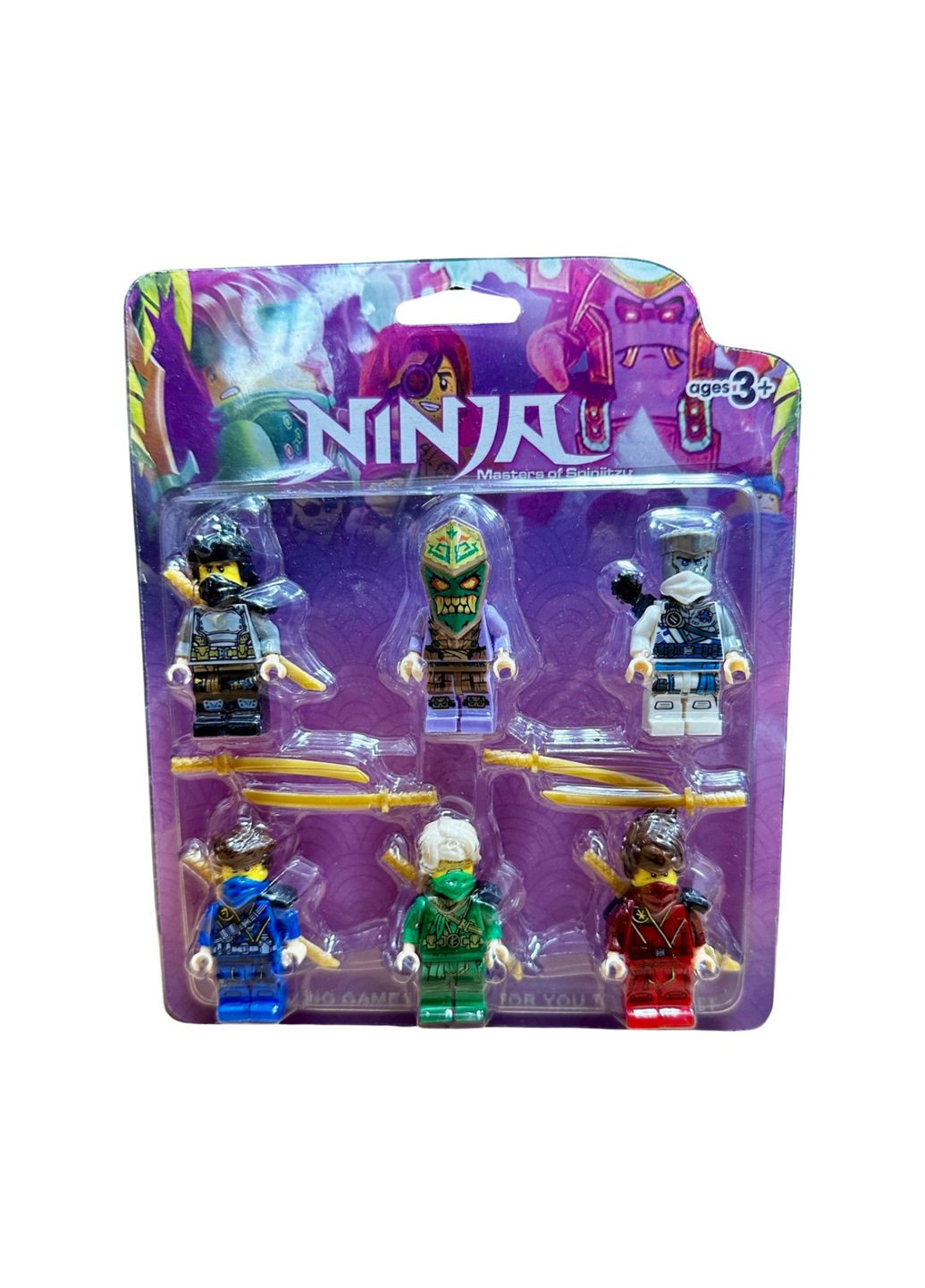 Набор игровых фигурок с оружием Ninjago 6 шт No Brand (292144360)