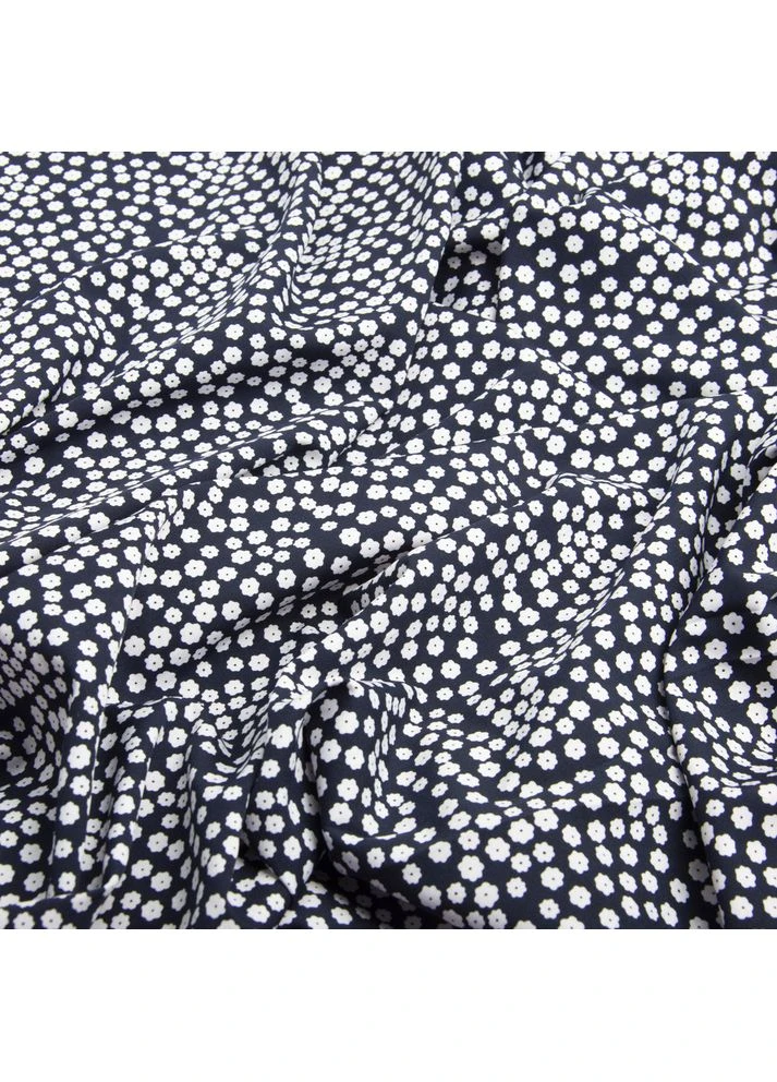 Ткань плательная Super Soft мелкоцвет т/синий ш. 1,45 (04-19533*022) TM IDEIA (391256771)
