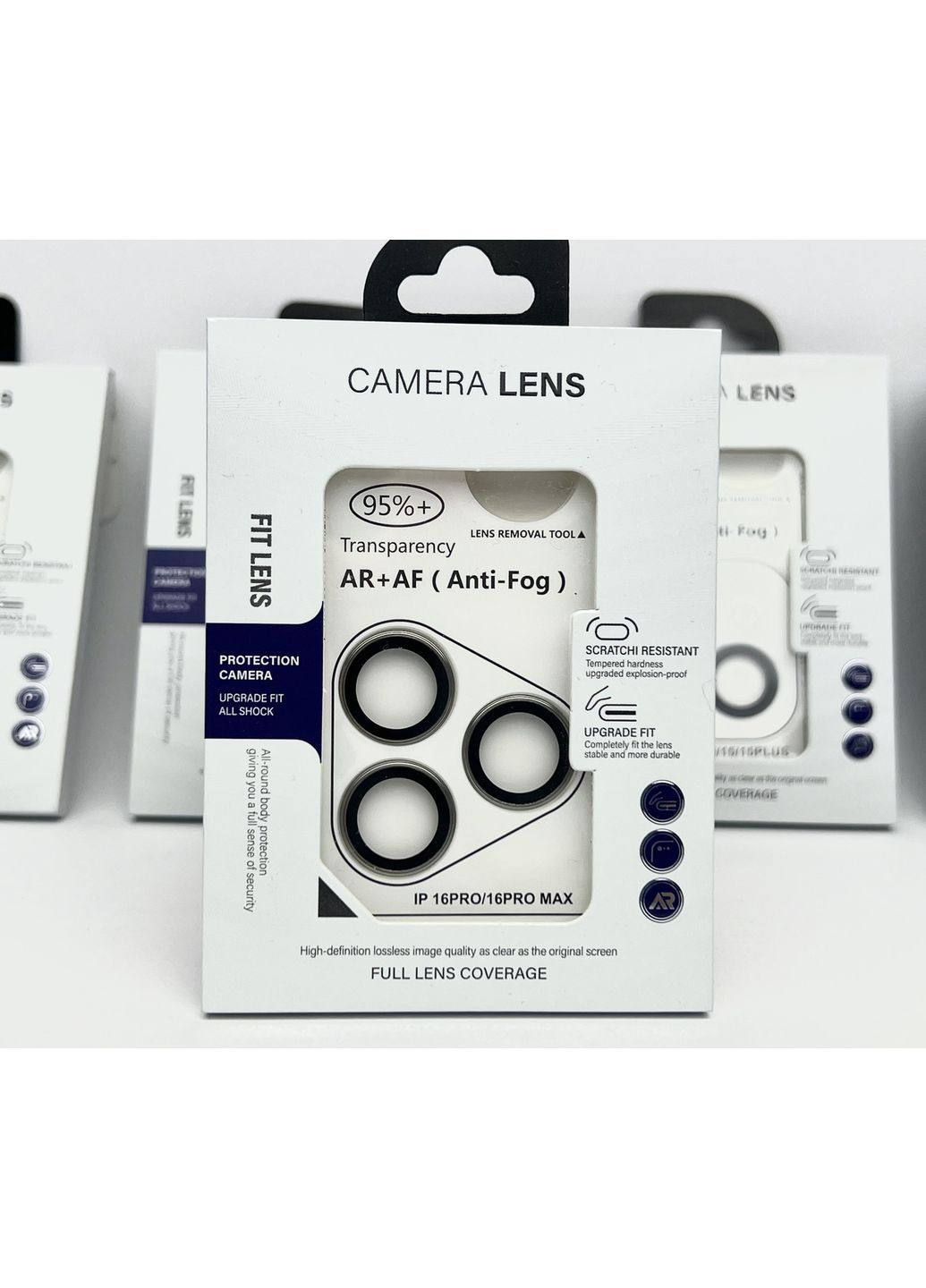 Лінзи на камеру на 16 PRO MAX захисне скло лінза Metal AR + AF для айфон Titanium Grey / Сірий No Brand (369137343)