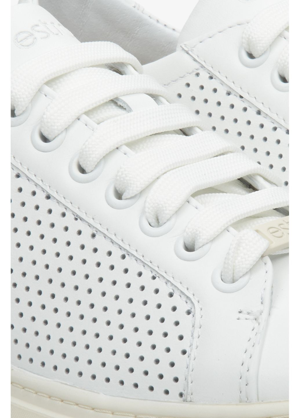 Белые кеды низкие, цвет белый Estro