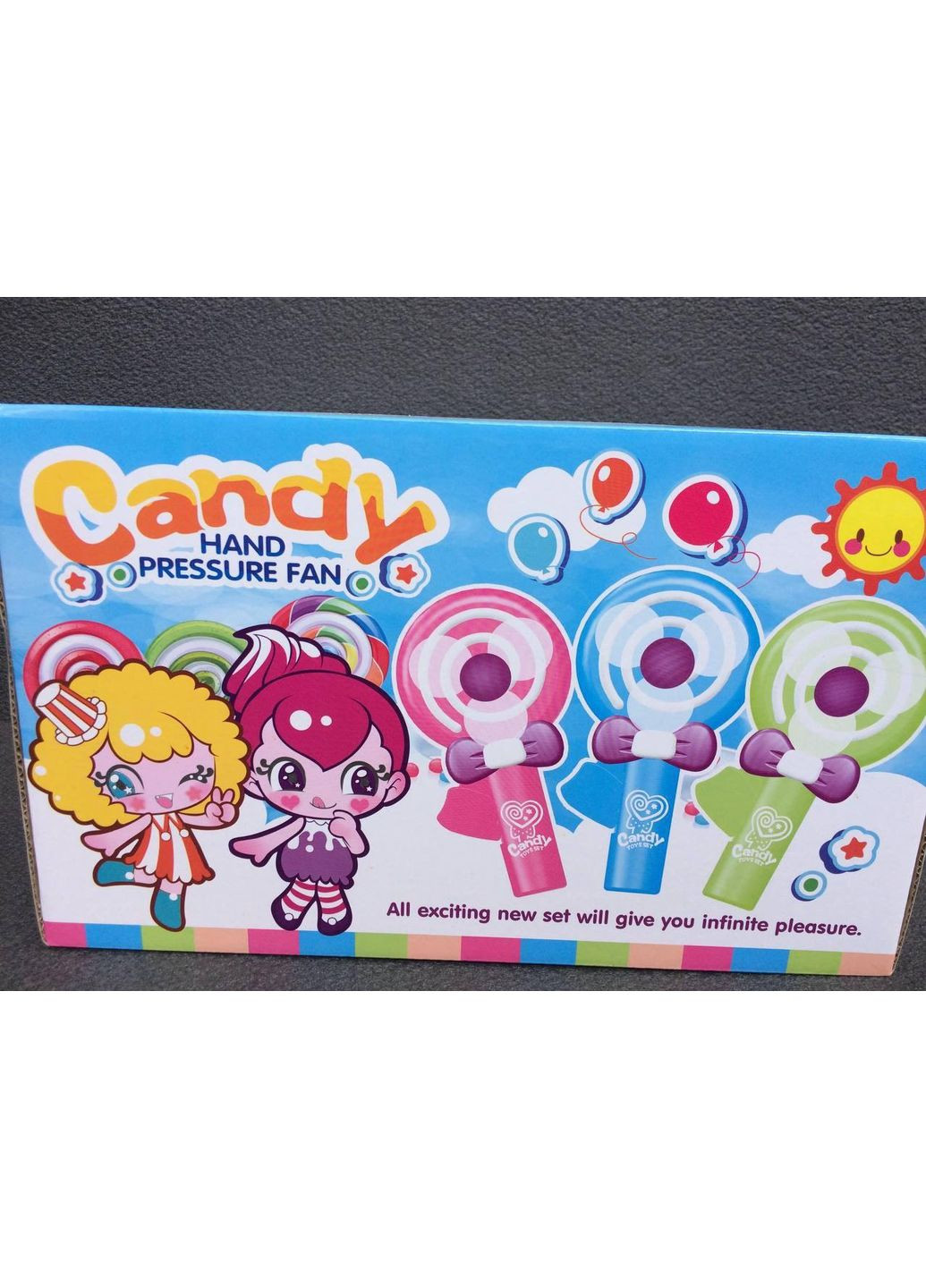 Комбинированный вентилятор ручной механ. конфета сandy (301648696)