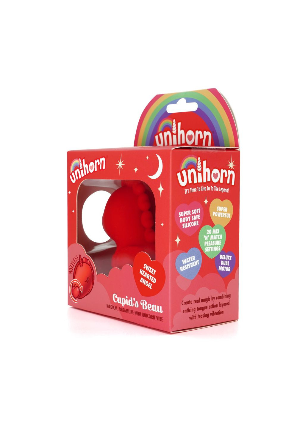Вибратор-единорожка – Cupid's Beau, массажный язычок-сердечко Unihorn (369945656)