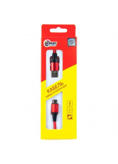Дата кабеля USB 2.0 AM to TypeC 1.0m red (NTK-TC-MT-RED) DENGOS usb 2.0 am to type-c 1.0m red (289370515)