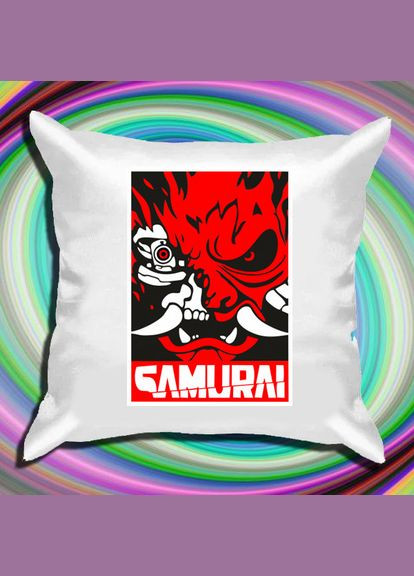 Подушка із принтом "Cyberpunk (Samurai)" Push IT Кавун (316095596)