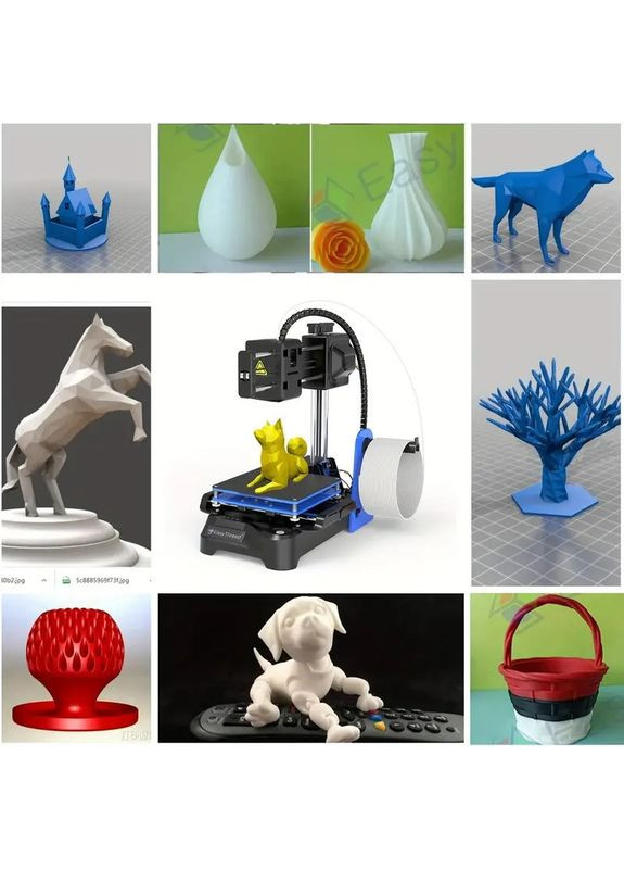 3D-принтер EasyThreed K7 FDM 100x100x100 мм PLA TPU для начинающих и детей, портативный, USB TF карта China (354827460)