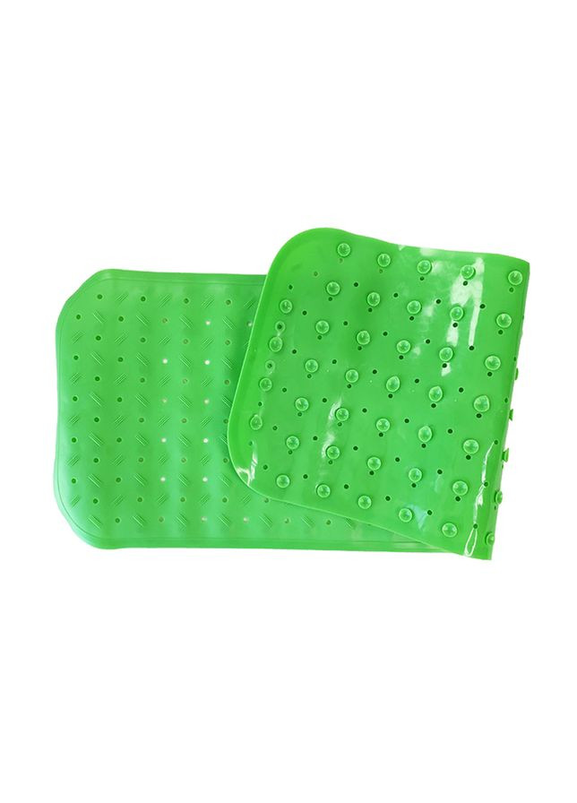 Килимок для ванної на присосках колір зелений ЦБ-00235766 Megazayka (282925258)