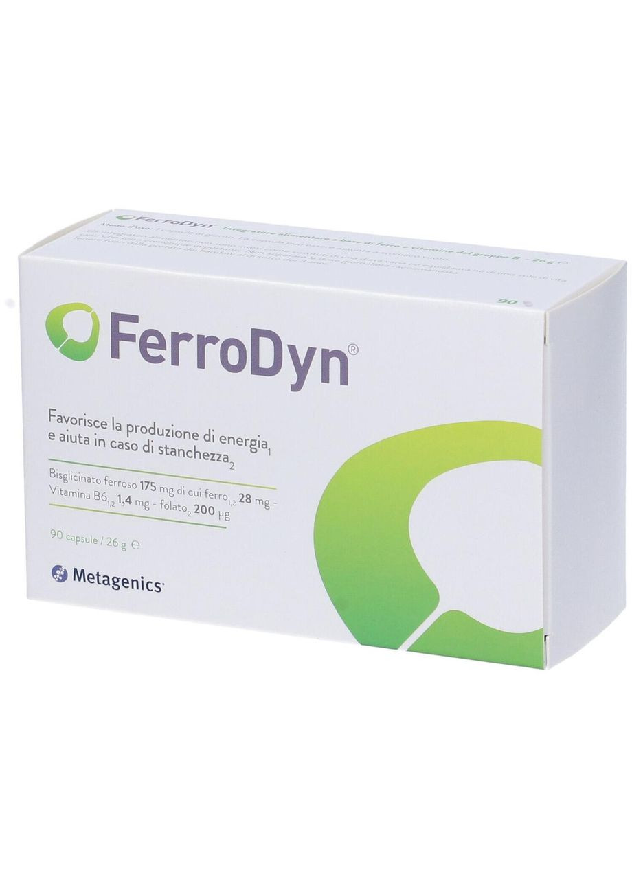 Железо FerroDyn + метилфолат и активный B6, 90 капсул, высокая биодоступность, мягкое действие Metagenics (315762813)