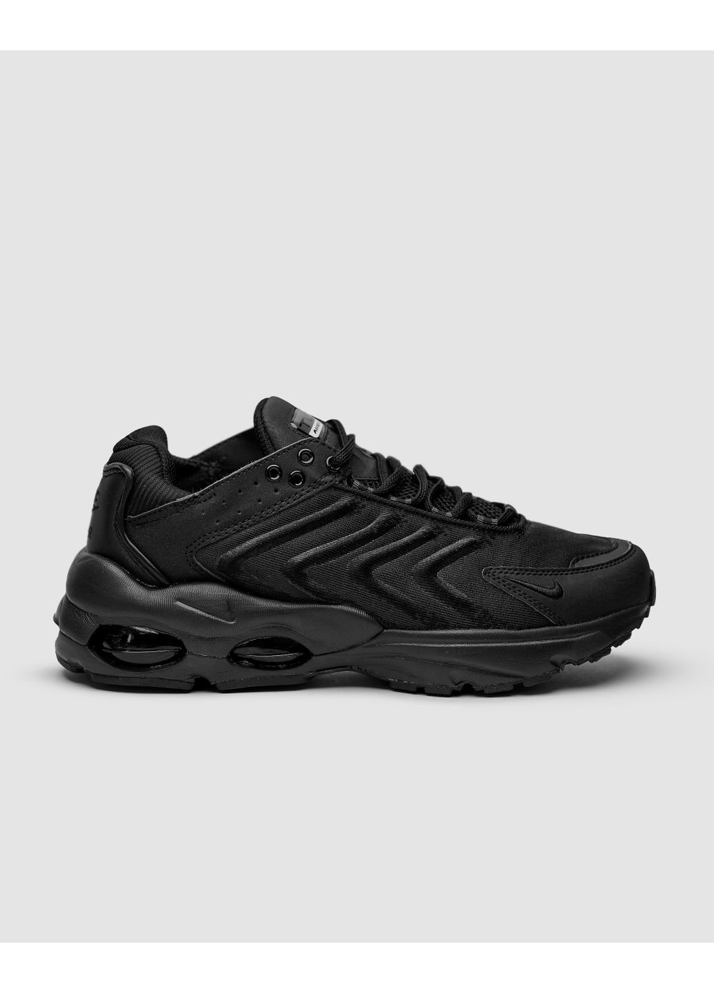 КРОССОВКИ ЖЕНСКИЕ NIKE AIR MAX TW TOTAL BLACK НАЙК АИР МАКС ТВ No Brand чёрные демисезоны (368861895)