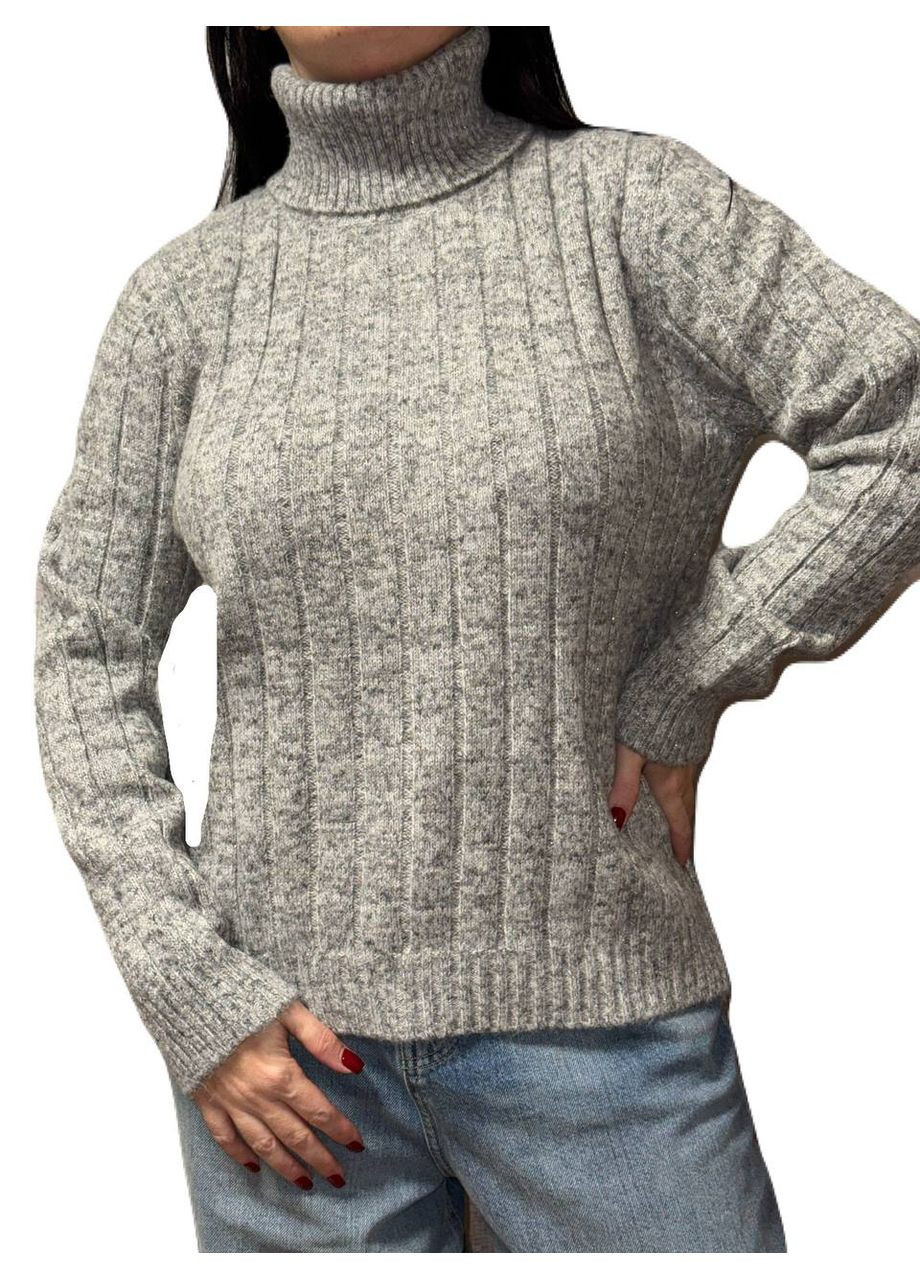 Світло-сірий зимовий светр Wool & Cashmere