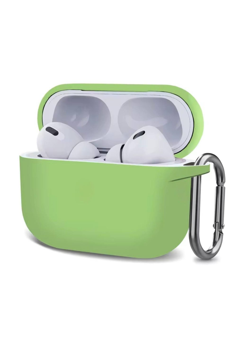 Чехол для наушников 1 Фисташковый, С Карабином No Brand Airpods Pro (326803463)