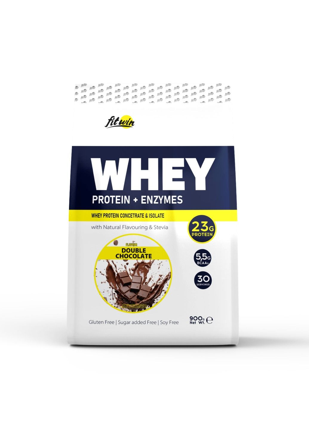 Протеин Whey - 900g Double Chocolate FitWin (285736354)