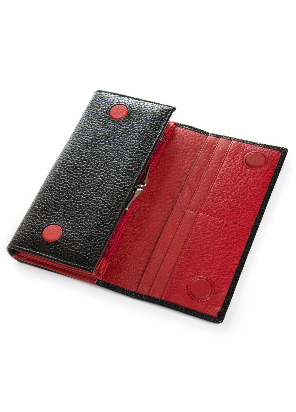 Жіночий шкіряний гаманець на магнітах з візитницею Dr. Bond W46-4 (355312359)