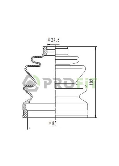 Пильовик шрус PROfit (366167450)